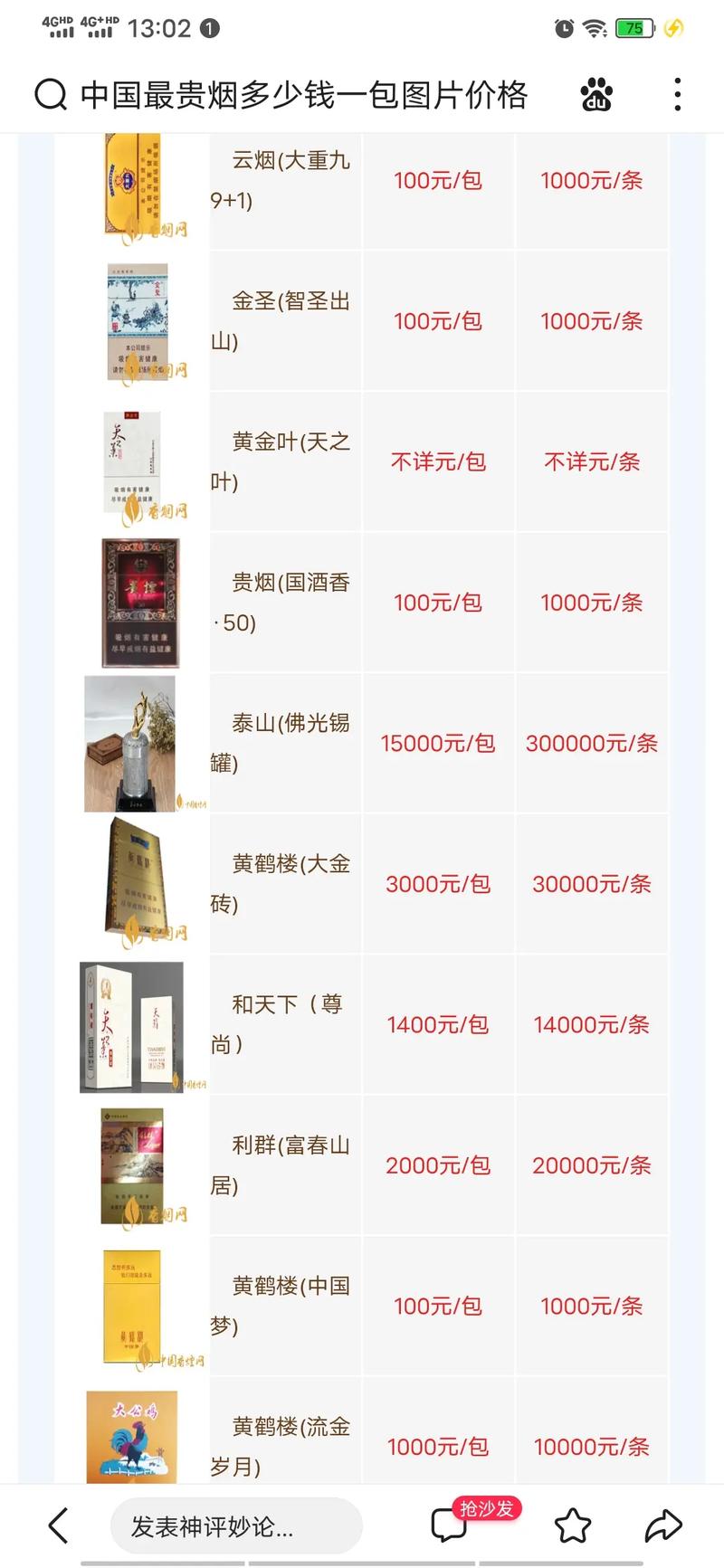 高档名贵香烟品牌(高档名贵香烟品牌大全)